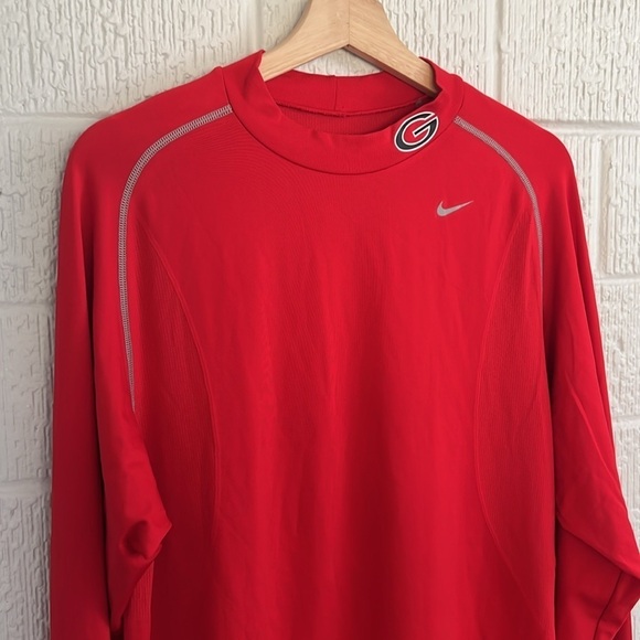 NIKE PRO MEN’S COMPRESSION LONG SLEEVE SHIRT UNIVERSITY OF GEORGIA SIZE XL - Picture 3 of 8